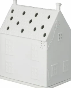 räder Lichthaus Landhäuschen mit Ranken Porzellan weiß
