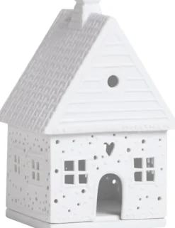 räder Lichthaus Lebkuchenhaus klein Porzellan weiß