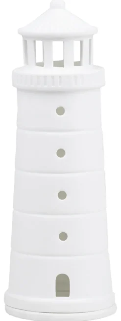 räder Lichthaus Leuchtturm mittel Porzellan weiß
