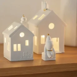 räder Lichthaus Santas Füßchen Porzellan weiß