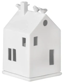 räder Lichthaus Vogelhaus Porzellan weiß