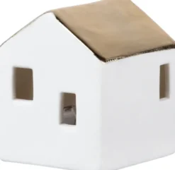 räder Mini LED Lichthaus mittel Porzellan weiß