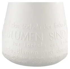 räder Poesie Porzellanvase Lächeln weiß
