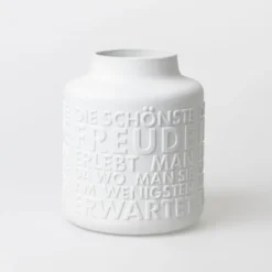 räder Porzellanvase Freunde weiß