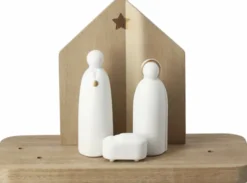 räder Weihnachtslandschaft Krippe Porzellan weiß