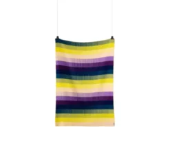 Roros Tweed ÅSMUND GRADIENT Lammwolldecke 200 x 135 cm gelb/blau 4252