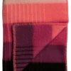 Roros Tweed ÅSMUND GRADIENT Lammwolldecke 200 x 135 cm rosa/grün 4251