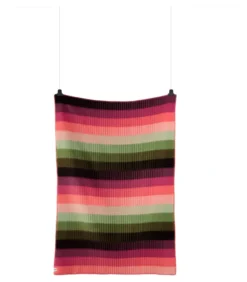Roros Tweed ÅSMUND GRADIENT Lammwolldecke 200 x 135 cm rosa/grün 4251