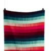 Roros Tweed ÅSMUND GRADIENT Lammwolldecke 200 x 135 cm rot/türkis 4253