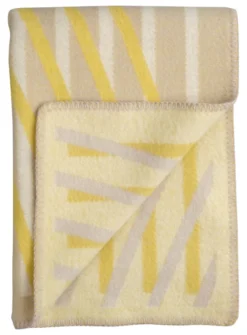 Roros Tweed BISLETT Lammwolldecke 130x200cm Lemon tart 5153