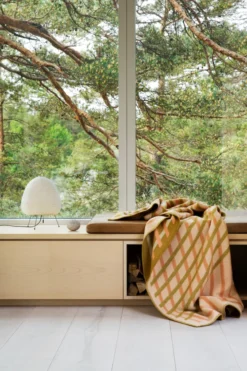 Roros Tweed BISLETT Lammwolldecke 130x200cm Peach & pistachio 5151