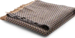 Roros Tweed ISAK Lammwolldecke 150 x 210cm Far Away Blue Throw 5354