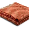 Roros Tweed ISAK Lammwolldecke 150 x 210cm Rot Sumac Throw 5353