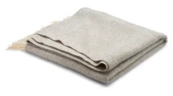 Roros Tweed KATTEFOT Wolldecke 220 x 140cm hellgrau meliert 55404