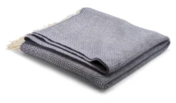 Roros Tweed KATTEFOT Wolldecke 140x220cm Mitternachtsblau 554006