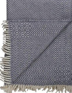 Roros Tweed KATTEFOT Wolldecke 140x220cm Mitternachtsblau 554006