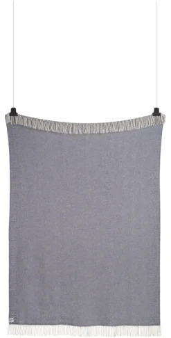 Roros Tweed KATTEFOT Wolldecke 140x220cm Mitternachtsblau 554006