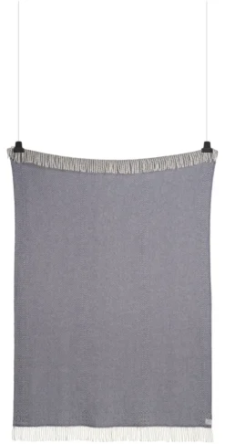 Roros Tweed KATTEFOT Wolldecke 140x220cm Mitternachtsblau 554006
