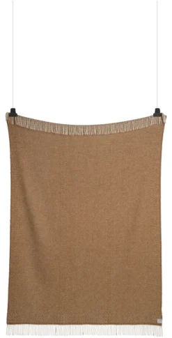Roros Tweed KATTEFOT Wolldecke 140x220cm Ocker 554065