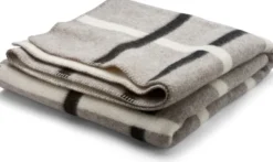 Roros Tweed KNUT Lammwolldecke 135x200cm Taubengrau 5455