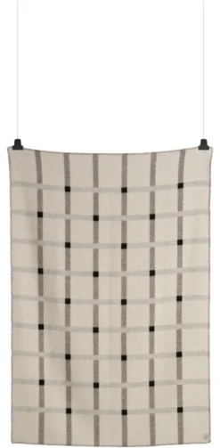 Roros Tweed KNUT Lammwolldecke 135x200cm Taubengrau 5455