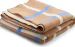 Roros Tweed KNUT Lammwolldecke 135x200cm taupe 5453