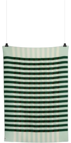 Roros Tweed KVAM Lammwolldecke 135 x 200cm grün 5213