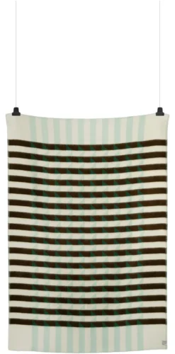 Roros Tweed KVAM Lammwolldecke 135 x 200cm grün 5213