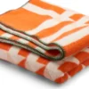 Roros Tweed KVAM Lammwolldecke 135 x 200cm orange 5212