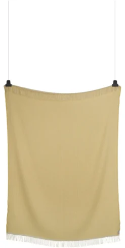 Roros Tweed MELLO Lammwolldecke 150x210cm zitronengelb 5751