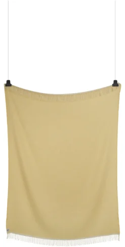 Roros Tweed MELLO Lammwolldecke 150x210cm zitronengelb 5751