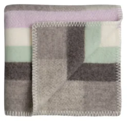 Roros Tweed MIKKEL Lammwolldecke 135x200cm grau 3756
