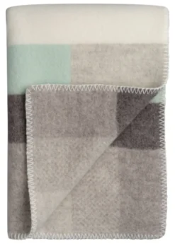 Roros Tweed MIKKEL Lammwolldecke 135x200cm grau 3756