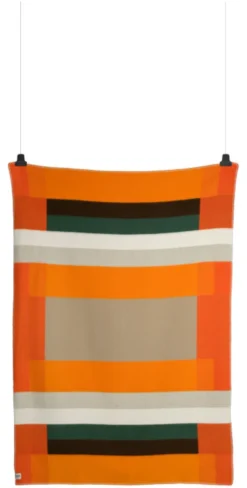 Roros Tweed MIKKEL Lammwolldecke 135x200cm orange 3755
