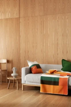 Roros Tweed MIKKEL Lammwolldecke 135x200cm orange 3755