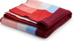 Roros Tweed MIKKEL Wolldecke 135x200cm rot 3754