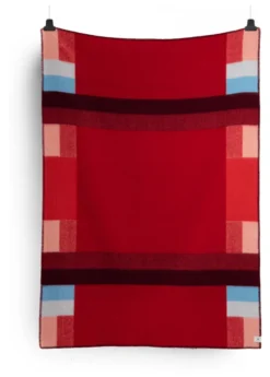 Roros Tweed MIKKEL Wolldecke 135x200cm rot 3754