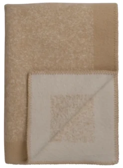 Roros Tweed MINERAL Lammwolldecke 135x200cm Sand 5851