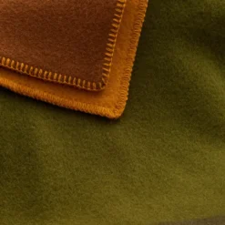 Roros Tweed SYNDIN Lammwolldecke 135 x 200cm grün/braun 1952