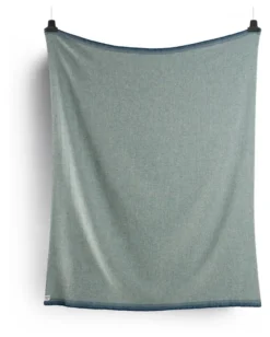 Roros Tweed UNA Lammwolldecke 200 x 150cm blau 3854