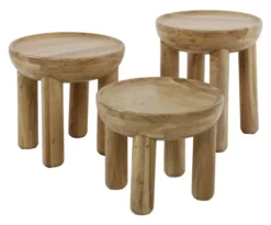 Rubjerg Design Couchtisch 3er Set Akazie massiv natur Sale
