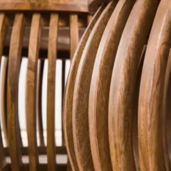 Rubjerg Design Couchtisch 2er Set Tweak Curve Ø80/Ø60cm Mangoholz massiv sandfarben