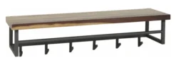 Rubjerg Design Garderobe Daytona 6 Haken mit Hutablage Nussbaum massiv natur