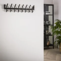 Rubjerg Design Garderobe 8 Doppelhaken Metall dunkelgrau