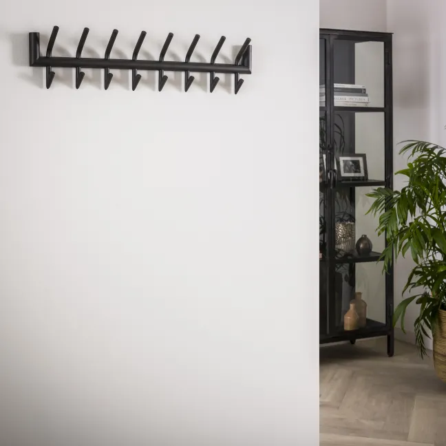 Rubjerg Design Garderobe 8 Doppelhaken Metall dunkelgrau