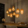 Rubjerg Design Hängelampe Dot 9 Leuchten Glas Bernstein