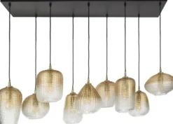 Rubjerg Design Hängelampe Dot 9 Leuchten Glas Bernstein