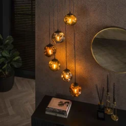 Rubjerg Design Hängelampe Stellar 6 Leuchten Artic schwarz