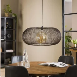 Rubjerg Design Hängeleuchte Copper Twist Ø70cm Nickel schwarz