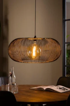 Rubjerg Design Hängeleuchte Copper Twist Ø70cm Nickel schwarz